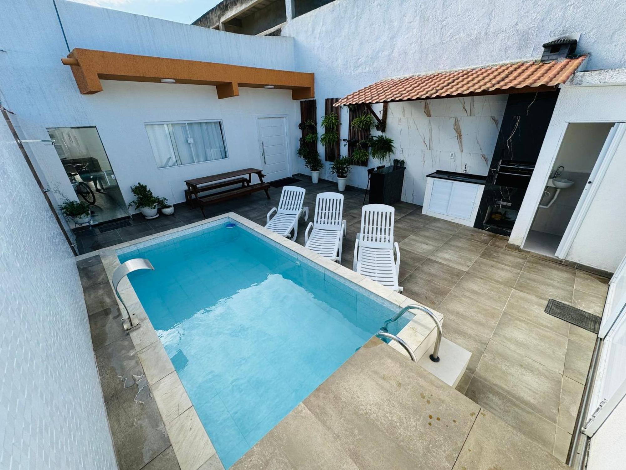 Вілла Casa Compacta Com Piscina Гуаружа Екстер'єр фото